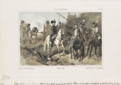 الأمير وليام في معركة فلوروس 1794 بواسطة الملكية الهولندية Steendrukkerij van CW Mieling