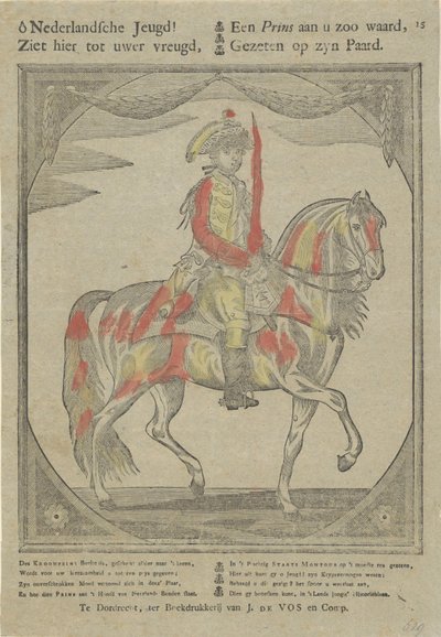 صورة الفروسية لوليام الخامس أمير أورانج ناسو بواسطة J. de Vos and Comp.