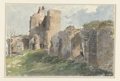 أطلال قلعة Chevreuse بواسطة مجهول