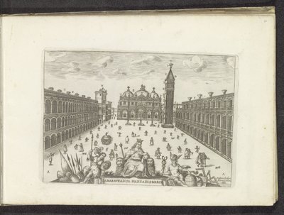 سان ماركو بلين في البندقية ساحة Piazza di SAN الرائعة. ماركو (العنوان على الكائن) بواسطة ستيفانو سكولاري