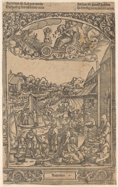 زحل وكواكب الأطفال زحل (العنوان على الكائن) الكواكب السبعة (عنوان السلسلة) بواسطة جورج بينش (منسوب إلى)