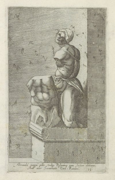 سكلبتور فان باسكينو جندي من الإسكندر الأكبر ، المعروف باسم Pasquinus ، يحمل Phocius (...) (العنوان على الكائن) المنحوتات العتيقة في روما (عنوان السلسلة) أيقونات التماثيل القديمة لمدينة روما والتي تظهر في الأماكن العامة (عنوان السلسلة) بواسطة مجهول