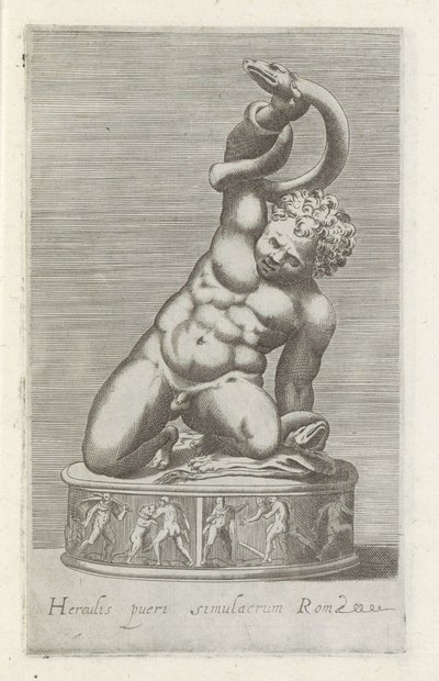 التقى Sculptuur van de jonge Hercules في المعركة بالعامية تمثال هرقل طفل روما (العنوان على الكائن) المنحوتات العتيقة في روما (عنوان السلسلة) أيقونات التماثيل القديمة لمدينة روما والتي تظهر في الأماكن العامة (عنوان السلسلة) بواسطة مجهول