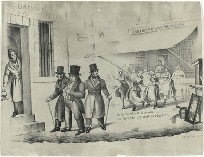 رسم كاريكاتوري على C. Seyn ، 1838-1839 بواسطة ليندرت سبرينغر (أنا)