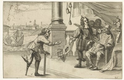 رسم كاريكاتوري عن الهجوم الفاشل على أوستند ، 1658 حوار Ostenden (العنوان على الكائن) بواسطة مجهول