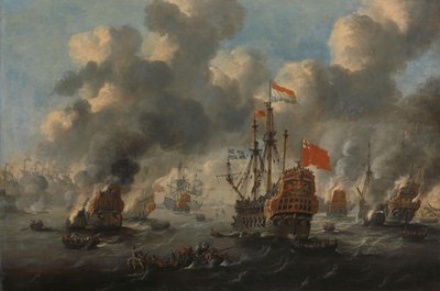 الغارة الهولندية على ميدواي 1667 بواسطة بيتر فان دي فيلدي (رفض الإسناد)