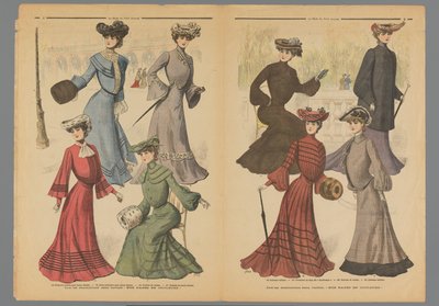 صفحتان من La Mode du Petit Journal ، 10 نوفمبر 1902 بواسطة مجهول