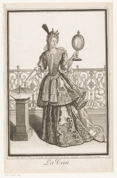 رؤية La Veue (العنوان على الكائن) الحواس الخمس (عنوان المسلسل) بواسطة أنطوان تروفان (ربما)