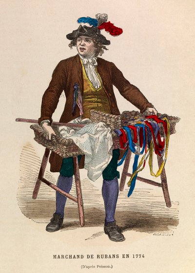 تاجر شرائط عام 1774 / بائع شرائط عام 1774 - مجموعة خاصة بواسطة مجهول مجهول