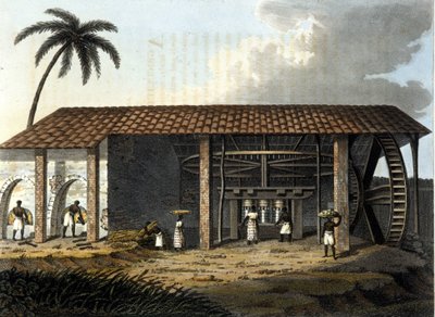 البرازيل ، مصنع السكر - في "" الزي القديم والحديث "1819 - 1820 للدكتور جول فيرارو ، إد ميلانو. بواسطة مجهول مجهول