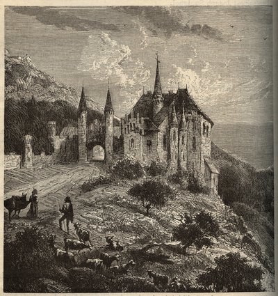 شاتو دو مونتيه - Vandoeuvre-les-Nancy - لورين - نقش في "" PATRIE - الصورة وصف مقتضب لفرنسا في 6 مجلدات بواسطة LUCIEN HUARD - نهاية القرن التاسع عشر بواسطة مجهول مجهول