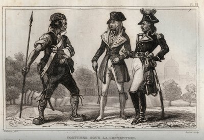 ازياء بموجب الاتفاقية. نقش من عام 1859 في "" لوموند. تاريخ جميع الشعوب من أبعد الأوقات حتى يومنا هذا ". بواسطة M. E. de Lostalot-Bachoue (Lostalot Bachoue). مجموعة خاصة. بواسطة مجهول مجهول