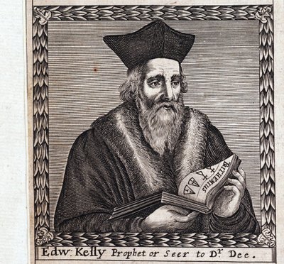 إدوارد كيلي أو إدوارد تالبوت (1555-1597) - عمل مجهول ، نقش بواسطة مجهول مجهول
