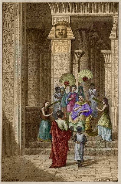 يقدم إقليدس إلى بطليموس سوتر (بطليموس الأول سوتر) عمله على عناصر الهندسة - إقليدس (325-265 قبل الميلاد) عالم رياضيات يوناني قدم إلى بطليموس الأول (360-283 قبل الميلاد) سوتر (المنقذ) عناصر الهندسة - نقش ب "" Vie des savants يوضح de بواسطة مجهول مجهول