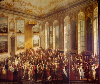 Fete بمناسبة الذكرى المئوية لتأسيس النظام العسكري لماري تيريز إيري في عام 1857 لوحة مجهولة. فيينا القرن التاسع عشر ، متحف Kunsthistorische بواسطة مجهول مجهول