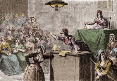 الثورة الفرنسية 1789 - 1799 نادي المرأة السياسية بواسطة مجهول مجهول