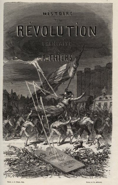 واجهة عام 1866 من "تاريخ الثورة الفرنسية" لأدولف تيير. مجموعة خاصة. بواسطة مجهول مجهول