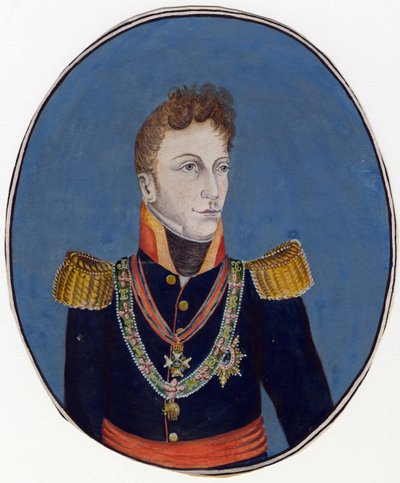 Gebhard Leberecht von Bluecher (Blucher) (1742-1819) Prince de Wahlstatt et general prussien - Anonymous - c. 1800 - ألوان مائية على ورق - 17،4 × 14،2 - مجموعة خاصة بواسطة مجهول مجهول