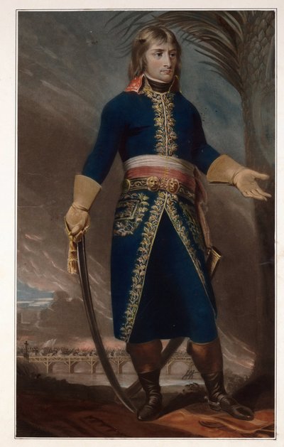 الجنرال نابليون بونابرت - مجهول - 1796 - Mezzotint - 57.5x40.3 - مجموعة خاصة بواسطة مجهول مجهول