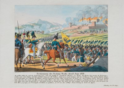 الحرب الروسية التركية 1828-1829 - اقتحام قلعة برايلوف في 15 يونيو بواسطة مجهول مجهول