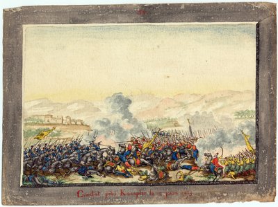 الحرب الروسية التركية 1828-1829 - معركة كوليفيشا (كوليوتشا) - معركة كوليفيشا في 11 يونيو بواسطة مجهول مجهول