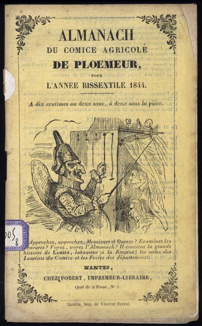 Guignol - غلاف من Almanach من Comice Agricole de Ploemeur بواسطة مجهول مجهول