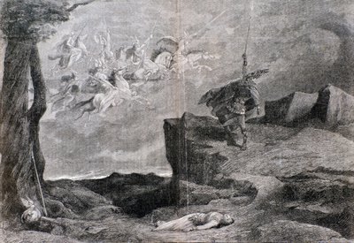 رسم توضيحي لأوبرا The Walkyrie في The Ring of the Nibelung بواسطة Wagner بواسطة مجهول مجهول