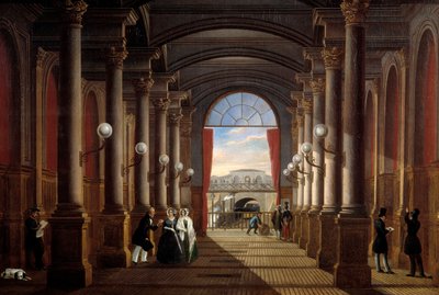 منظر داخلي لمحطة سانت لازار السابقة (سان لازار) لوحة مجهولة المصدر. 1845 الأحد. 1،35x1،85 م باريس ، متحف كارنافالي بواسطة مجهول مجهول