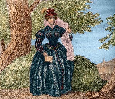 ماري ملكة اسكتلندا ماري ستيوارت (1542-1587) أو ماري إيري ملكة اسكتلندا. نقش من 1859 في "" لوموند. تاريخ جميع الشعوب من أبعد الأوقات حتى يومنا هذا ". بواسطة ME de Lostalot-Bachoue (Lostalot Bachoue). مجموعة خاصة. بواسطة مجهول مجهول