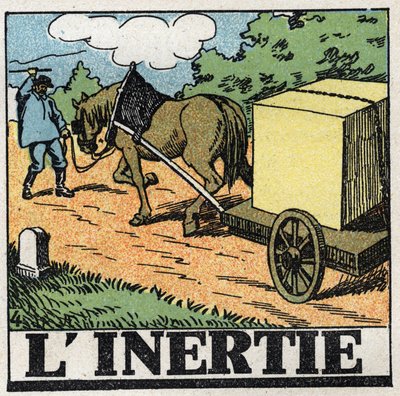 الحركات: الجمود. كارتر يجلد حصانه للأمام. رسم توضيحي مجهول من عام 1925. مجموعة خاصة. بواسطة مجهول مجهول