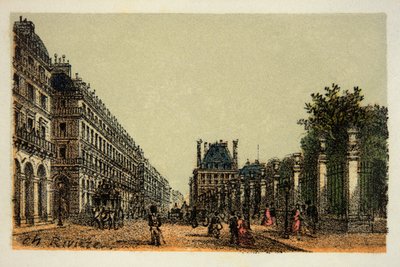 باريس 1874: La rue de Rivoli ، مجموعة خاصة بواسطة مجهول مجهول