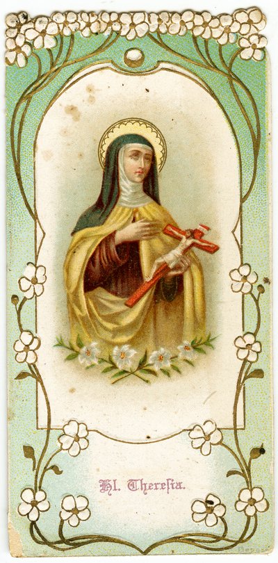Pious image: Saint Therese of the Child Jesus and the Holy Face (chromolithography) بواسطة مجهول مجهول