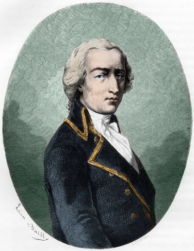 صورة لأرمان لويس بقلم غونتوت بيرون ، DUC DE LAUZUN ، جندي فرنسي - صورة أرماند لويس دي جونتوت بيرون دوق لوزون (بيرون لوزون) (1758-1793) - نقش عام 1863 في "Le Livre Rouge - Histoire De L" سقالة في فرنسا "لدوبراي دي لا ماهيري بواسطة مجهول مجهول