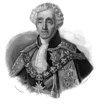 صورة Ambroise Polycarpe La Rochefoucauld Doudeauville (Ambroise-Polycarpe La Rochefoucauld-Doudeauville) (1765-1841) في "" صور وتاريخ الرجال النافعين: الرجال والنساء من جميع البلدان وجميع الظروف ، الذين اكتسبوا الرجال "" بواسطة مجهول مجهول