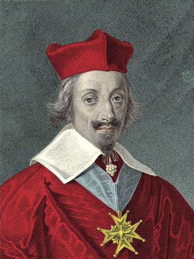 صورة لأرماند جان دو بليسيس ، الكاردينال دي ريشيليو (1585-1642) بلايت والسياسي الفرنسي بواسطة مجهول مجهول