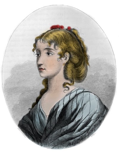 صورة لسيسيل إيمي رينو (1774-1794) ، الثورة الفرنسية - نقش من عام 1863 في "Le Livre Rouge - Histoire De L'echafaud en France" بواسطة Dupray de La Maherie - مجموعة خاصة بواسطة مجهول مجهول