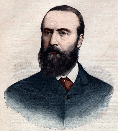 صورة تشارلز ستيوارت بارنيل (1846-1891) ، سياسي أيرلندي. نقش على "" Le petit Parisien "من عام 1891. مجموعة خاصة. بواسطة مجهول مجهول