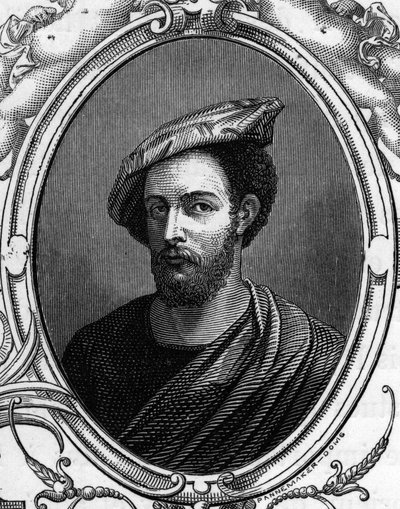 صورة لفرانشيسكو بريماتيكيو ، المعروف باسم بريماتيس (1504 - 1570) رسام إيطالي. نقش 1859 في "" صالات عرض أوروبا - إيطاليا "" بواسطة armengaud. مجموعة خاصة. بواسطة مجهول مجهول