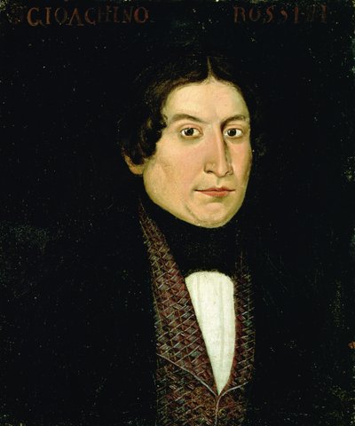 صورة لجيوشينو روسيني (1792-1868) (زيت على قماش) بواسطة مجهول مجهول