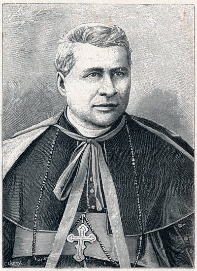 صورة جيوفاني سيميوني (1816-1892) ، الكاردينال الإيطالي. نقش في "Les Missions Catholiques au XIXeme Siecle" للويس-يوجين (لويس يوجين) لوفيت. مجموعة خاصة. بواسطة مجهول مجهول