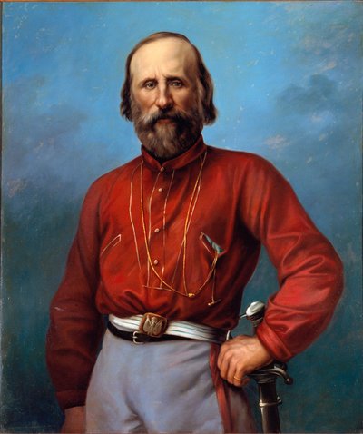 صورة جوزيبي غاريبالدي (1807-1882) لوحة مجهولة من القرن التاسع عشر. بريشيا ، مجموعة خاصة بواسطة مجهول مجهول