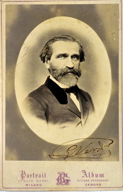 صورة جوزيبي فيردي (1813-1901) ، ملحن إيطالي. حوالي عام 1850 ، مجموعة خاصة ، ميلان بواسطة مجهول مجهول