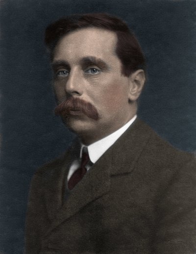 صورة لـ إتش جي ويلز - هربرت جورج ويلز 1866-1946 بواسطة مجهول مجهول