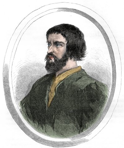 صورة جاك دي أرماجناك ، دوق نيمور (1433-1477) - نقش من عام 1863 في "Le Livre Rouge - Histoire De L'echafaud en France" بواسطة Dupray de La Maherie - مجموعة خاصة بواسطة مجهول مجهول