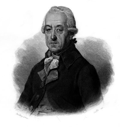 تم نشر صورة جان جورج ريبر (جان جورج) (1731-1816) الصناعي الفرنسي في "" صور وتاريخ الرجال النافعين: الرجال والنساء من جميع البلدان وجميع الظروف ، الذين حصلوا على حقوق الاعتراف بالرجال ". بواسطة مجهول مجهول