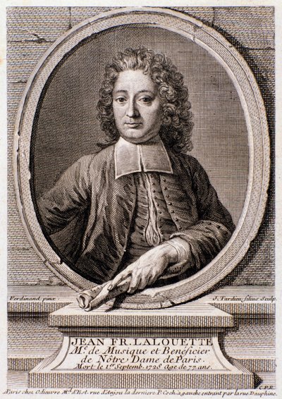 صورة جان فرانسوا لالويت (1651-1728) الملحن الإنجليزي والمخرج إنغرافينغ. القرن ال 18. مجموعة خاصة Milanese بواسطة مجهول مجهول