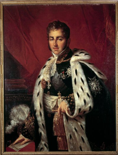 صورة لجول أوغست أرماند ماري ، الأمير دي بوليجناك (1780-1847) رئيس مجلس اللوحة المجهولة في القرن التاسع عشر. مجموعة خاصة بواسطة مجهول مجهول