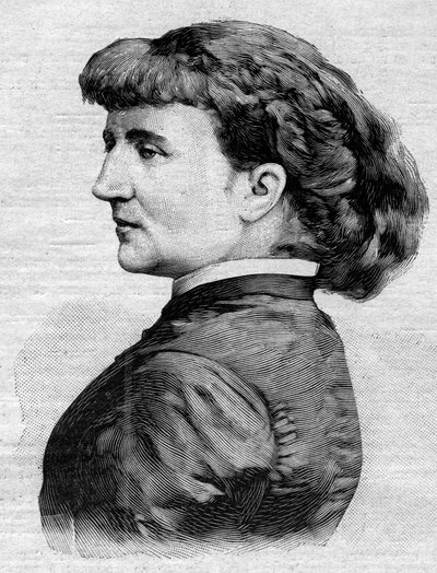 صورة لكاثرين أوشيا ثم كاثرين بارنيل (1846-1921) ، الأرستقراطية الإنجليزية. نقش على "" Le petit Parisien "من عام 1891. مجموعة خاصة. بواسطة مجهول مجهول