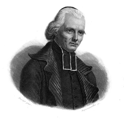 صورة للأبوت ليغريس دوفال (ليجريس دوفال) (1765-1819) معترف بالويس السادس عشر في "صور وتاريخ الرجال النافعين: الرجال والنساء من جميع البلدان وفي جميع الظروف ، الذين حصلوا على حقوق الاعتراف بالرجال" منشورة و نشرها بواسطة مجهول مجهول