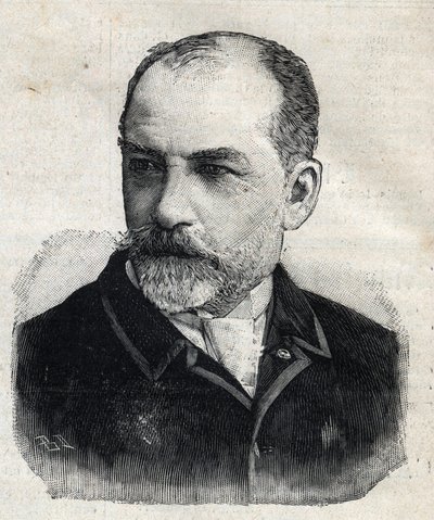 صورة ليون بونات (1833-1922) ، رسام فرنسي في ذلك الوقت رئيس Societe des Artistes Français. نقش في "" Le Peute Parisien "" بواسطة مجهول مجهول